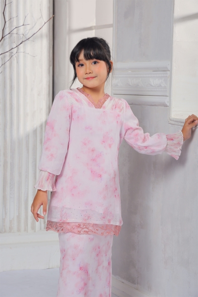 Kurung Dahlia Kids - Pink